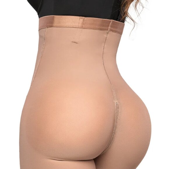 Stagmi Fajas Colombian Panty Shaper SMI04004 Cocoa w/ Matching Thong New Size S! - Picture 7 of 17